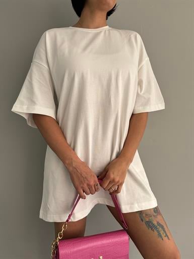 PAMUKLU OVERSİZE TSHIRT