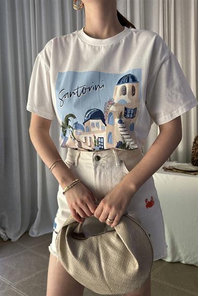 PAYET VE NAKIŞ DETAYLI TSHIRT
