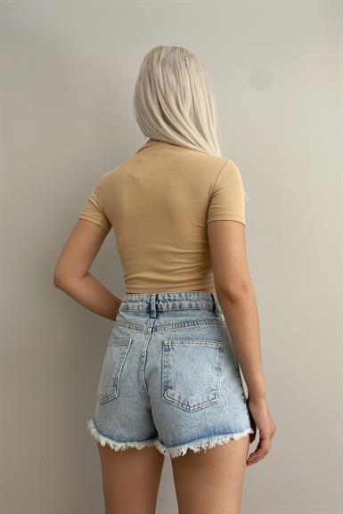 POLO YAKA CROP TSHIRT