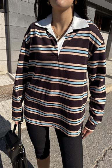 POLO YAKA SWEATSHIRT