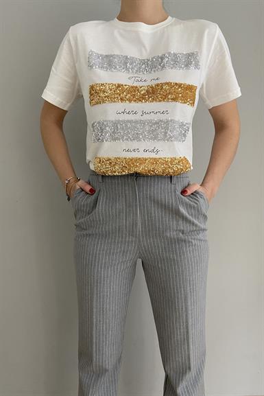 TAKE ME PUL PAYET TSHIRT