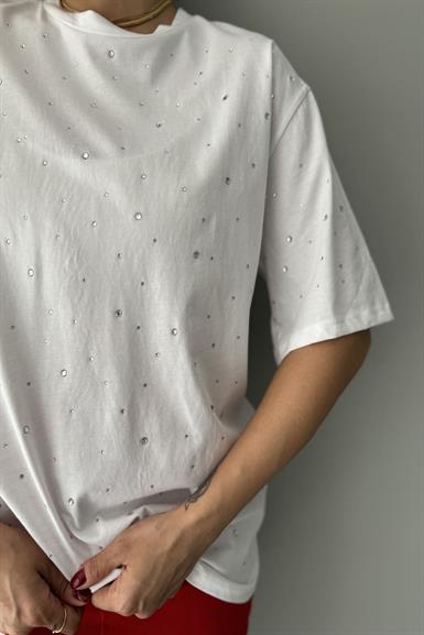 TAŞ BASKI DETAY TSHIRT