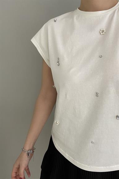 TAŞ DETAY TSHIRT