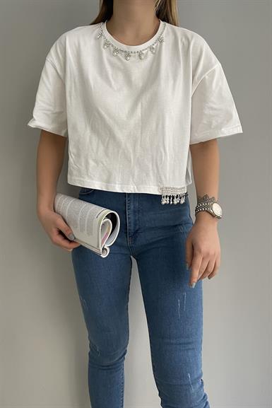 TAŞ DETAY TSHIRT