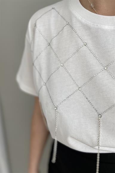 TAŞ DETAY TSHIRT