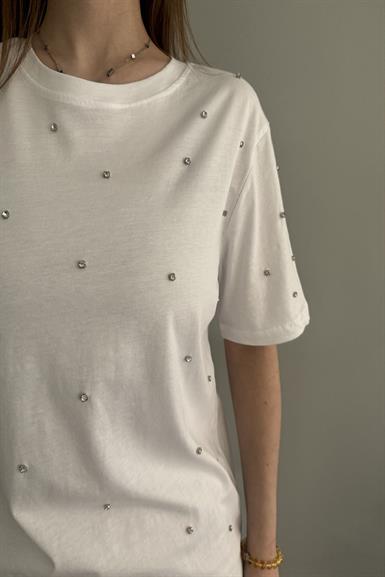 TAŞ DETAYLI TSHIRT