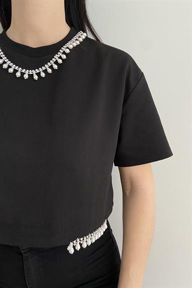 TAŞ DETAYLI TSHIRT
