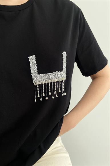 TAŞLI CEP DETAYLI TSHIRT