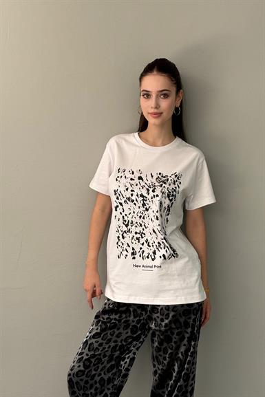 VARAK BASKI DETAYLI TSHIRT