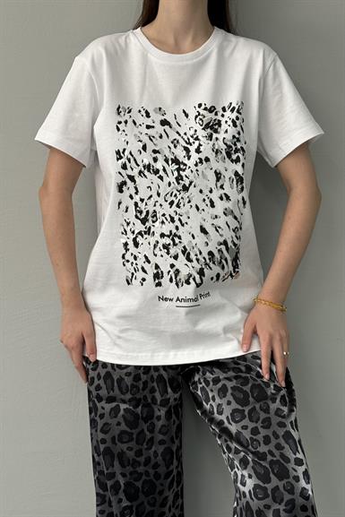 VARAK BASKI DETAYLI TSHIRT