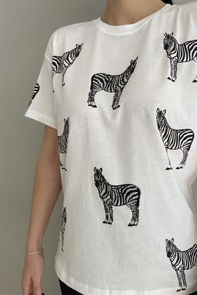 ZEBRA BASKILI TSHIRT