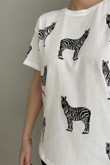 ZEBRA BASKILI TSHIRT