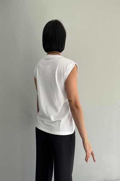ZİNCİR VE TAŞ İŞLEMELİ TSHIRT