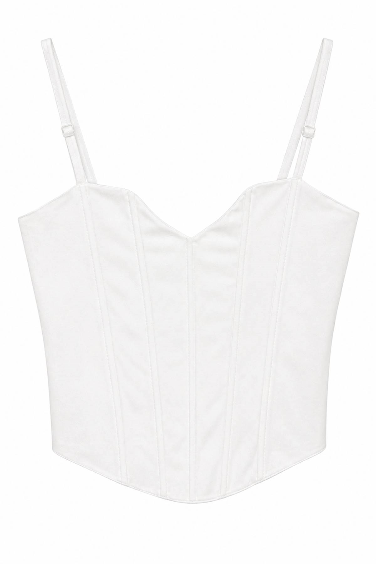 ASKILI CROP KOT BLUZ