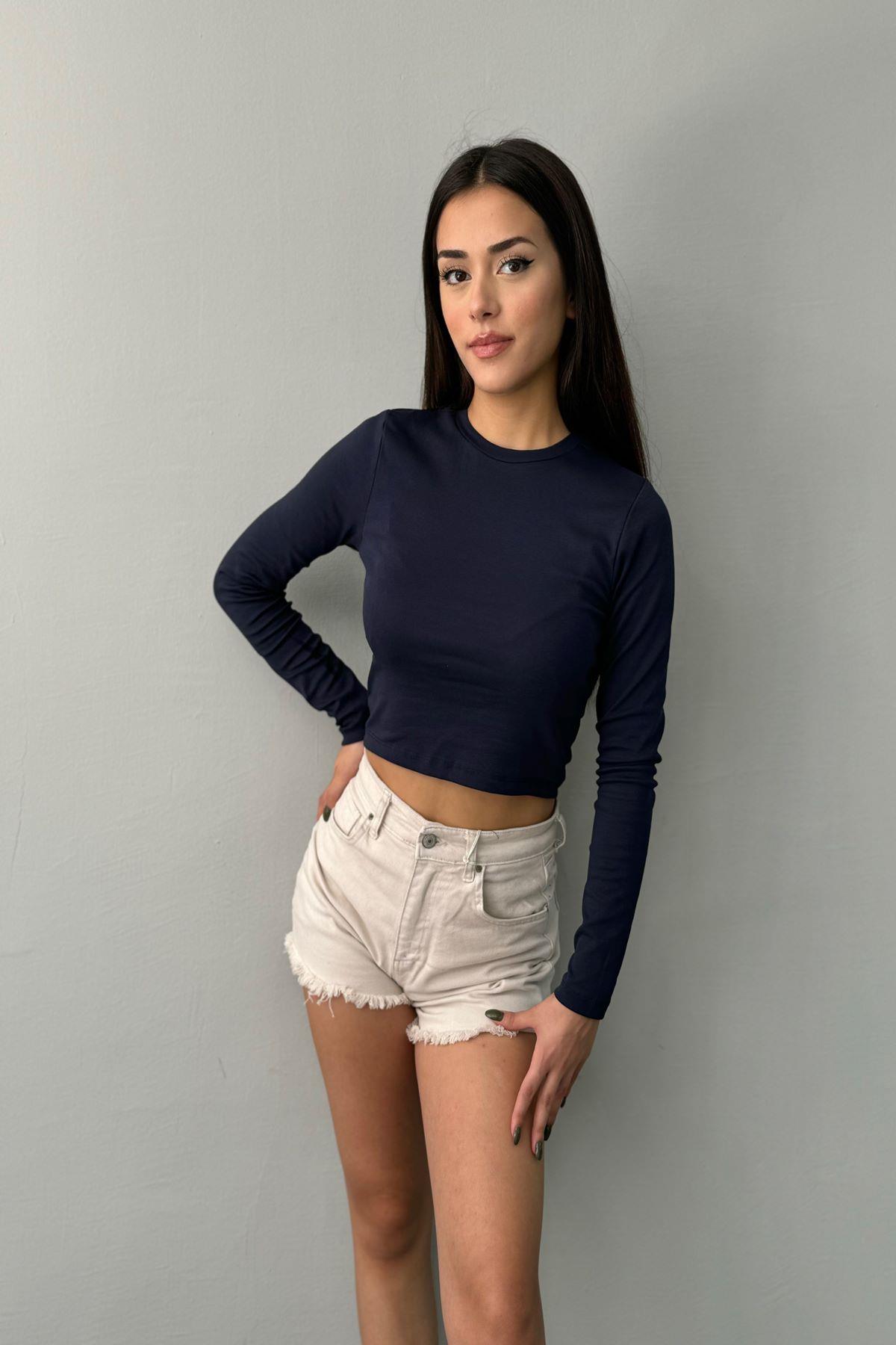 BİSİKLET YAKA BASIC BLUZ