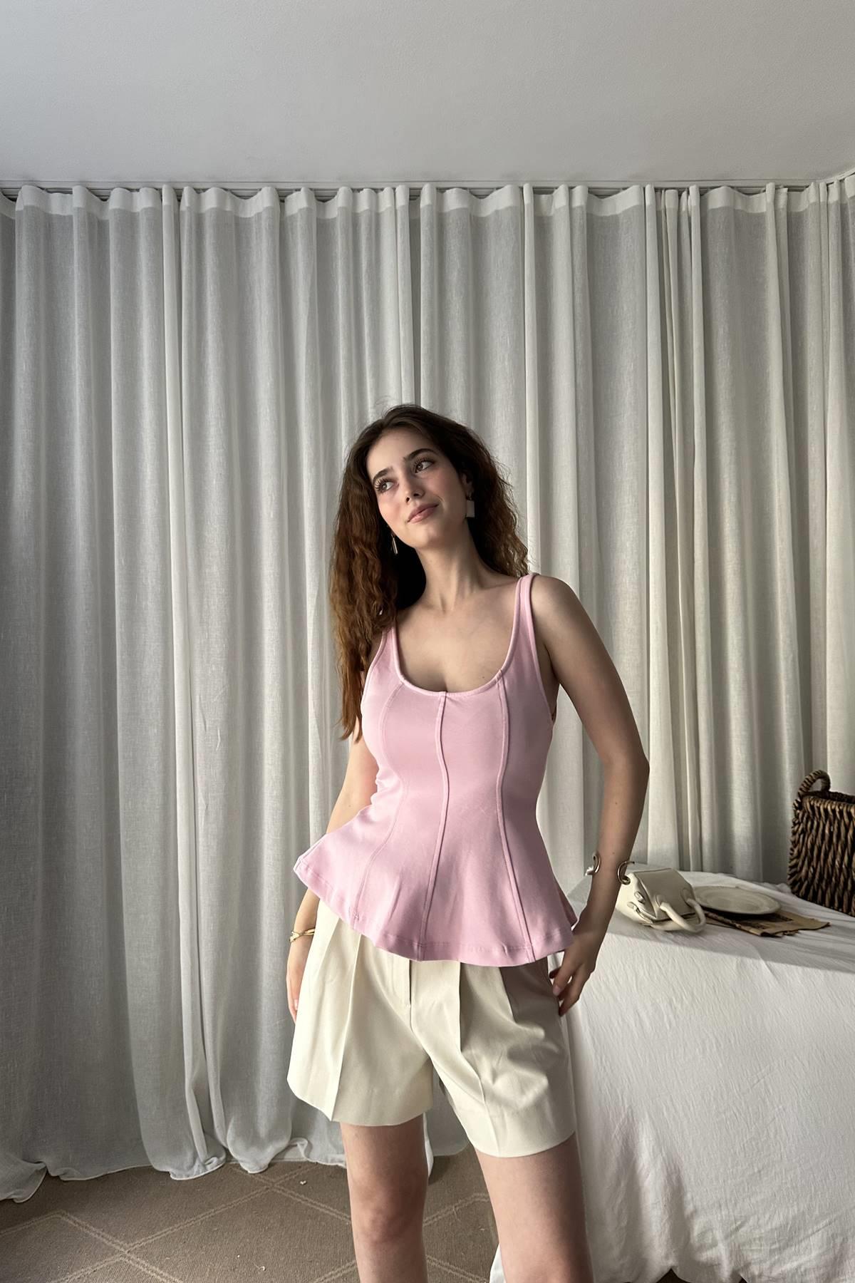KALIN ASKILI PEPLUM BLUZ