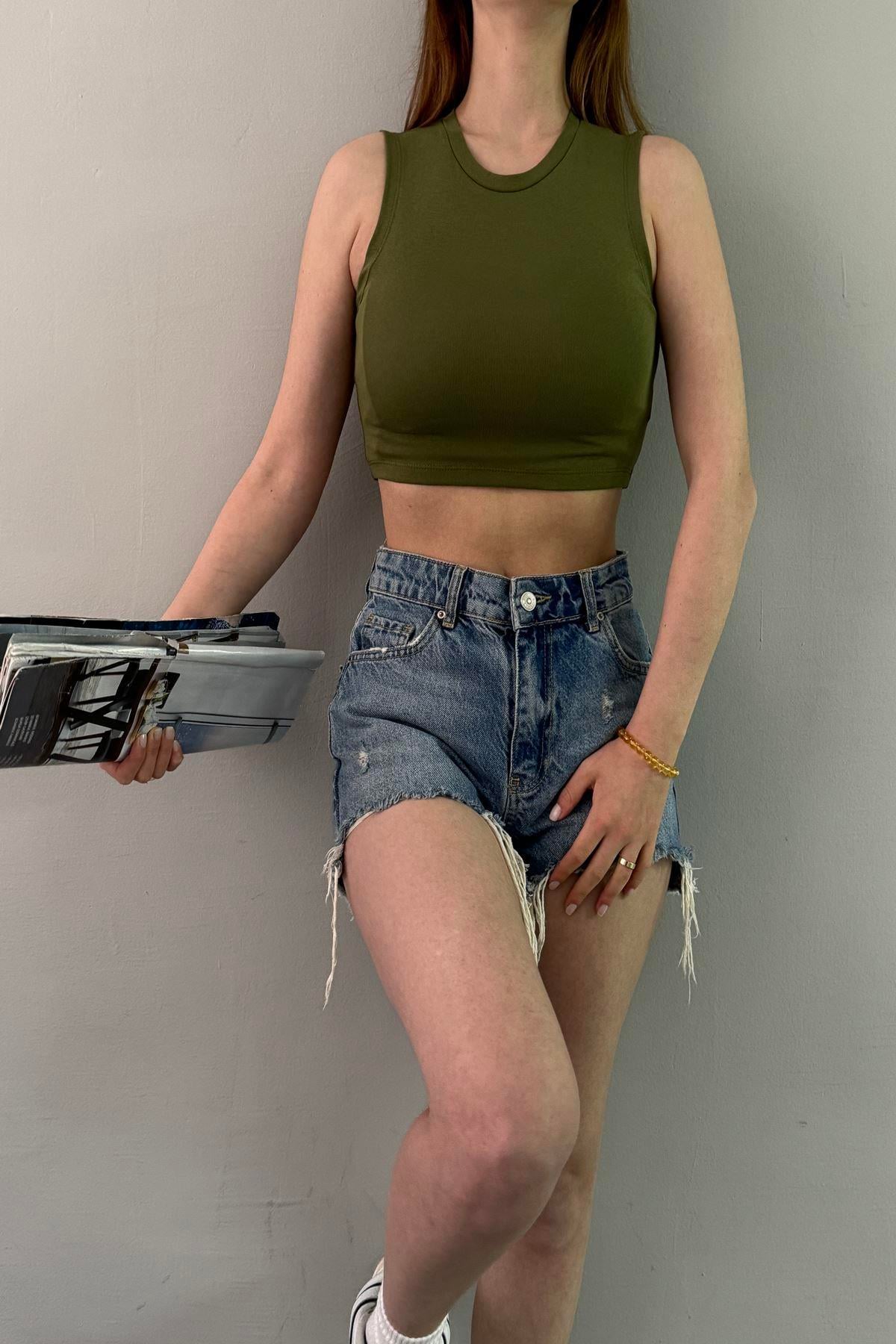 CROP TOP BLUZ