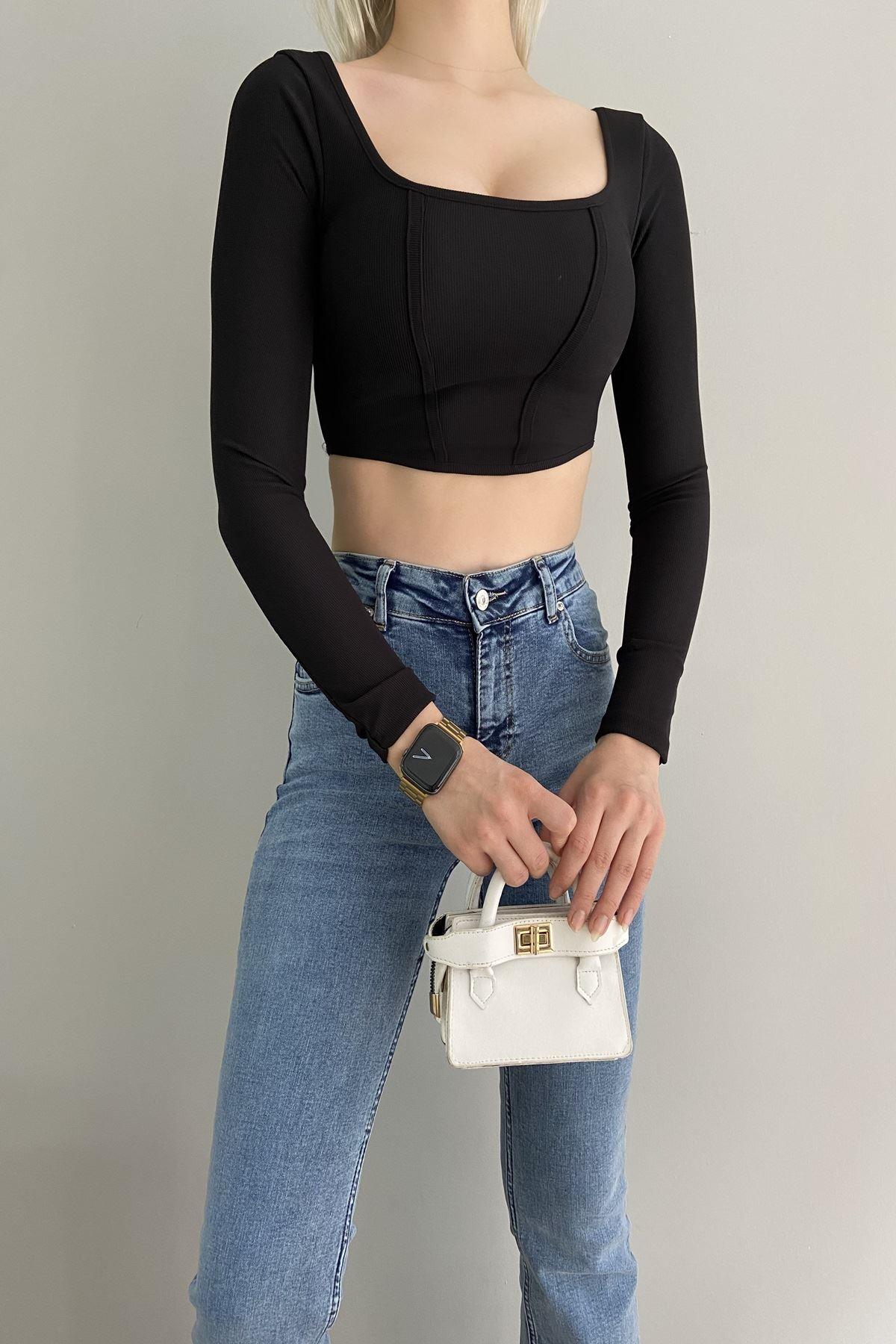 KORSE BİYELİ CROP BADY