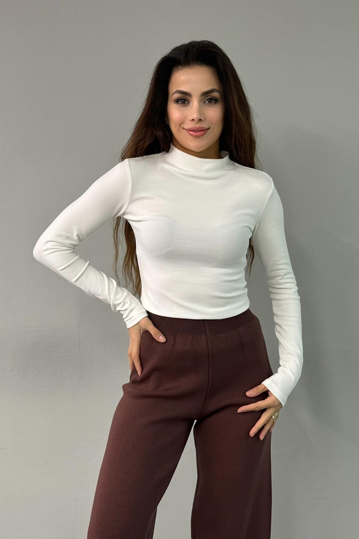 YARIM BALIKÇI YAKA TOP
