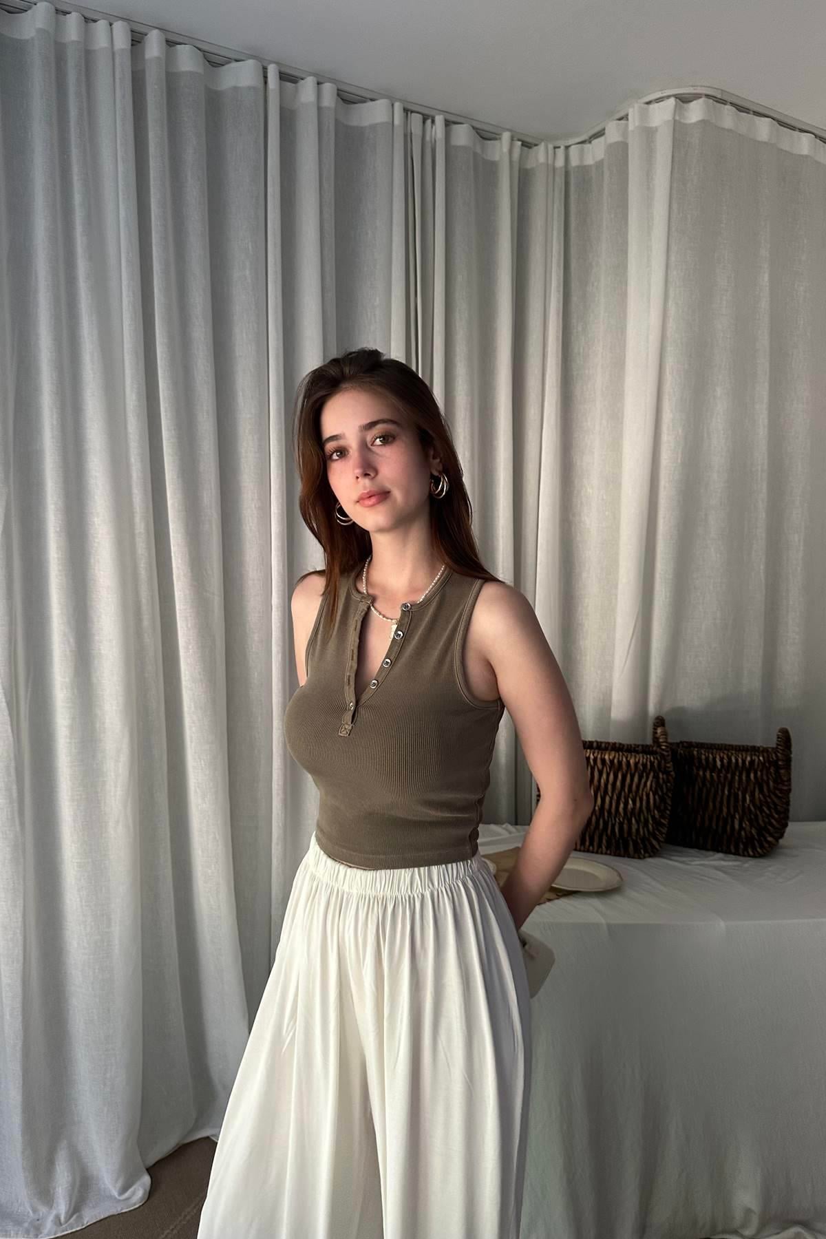 YIKAMA EFEKTLİ CROP TOP