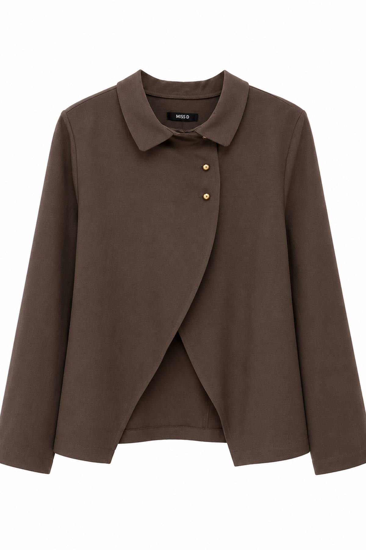 KRUVAZE YAKA ÜÇ DÜĞMELİ CEKET