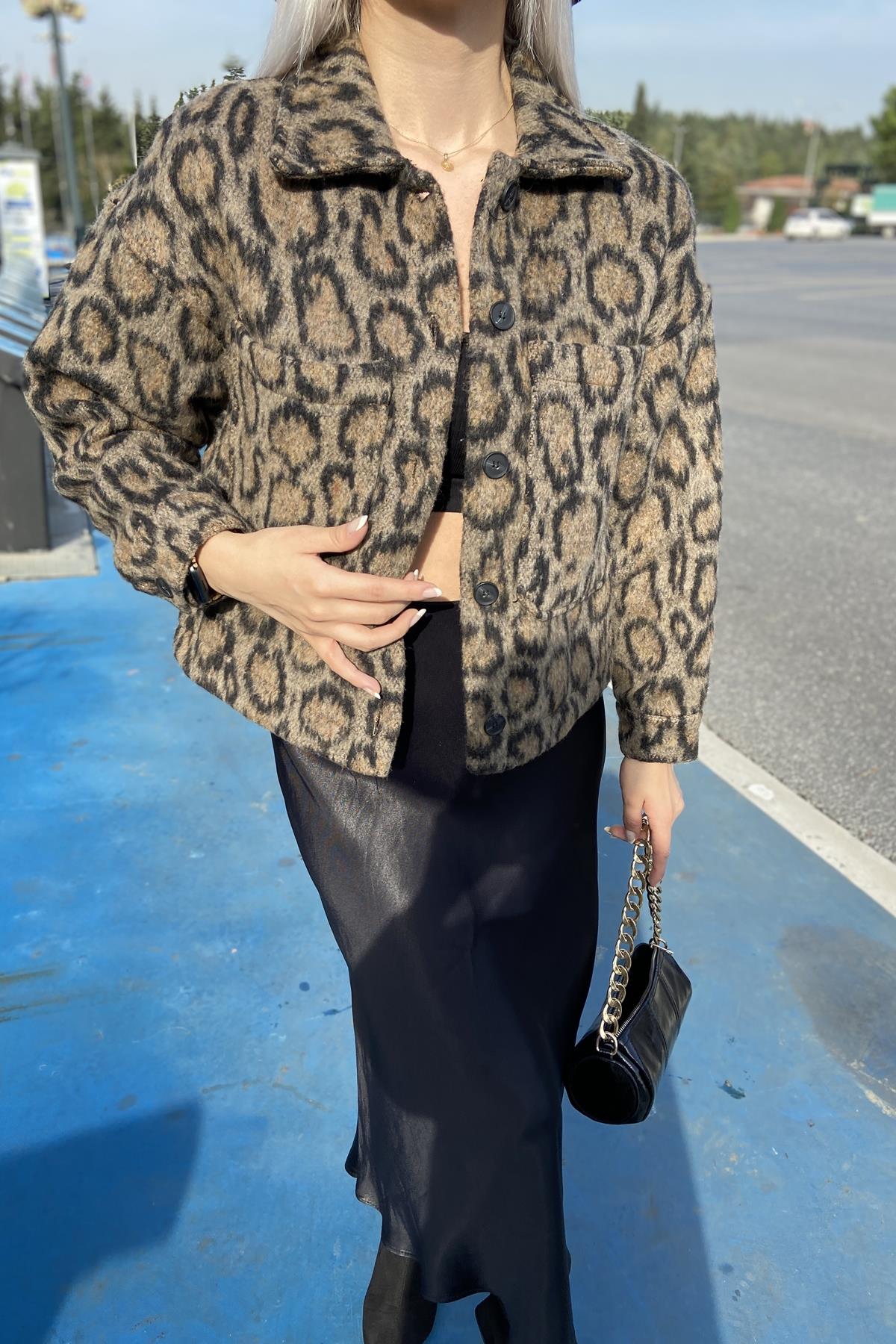 LEOPAR DESEN CEKET