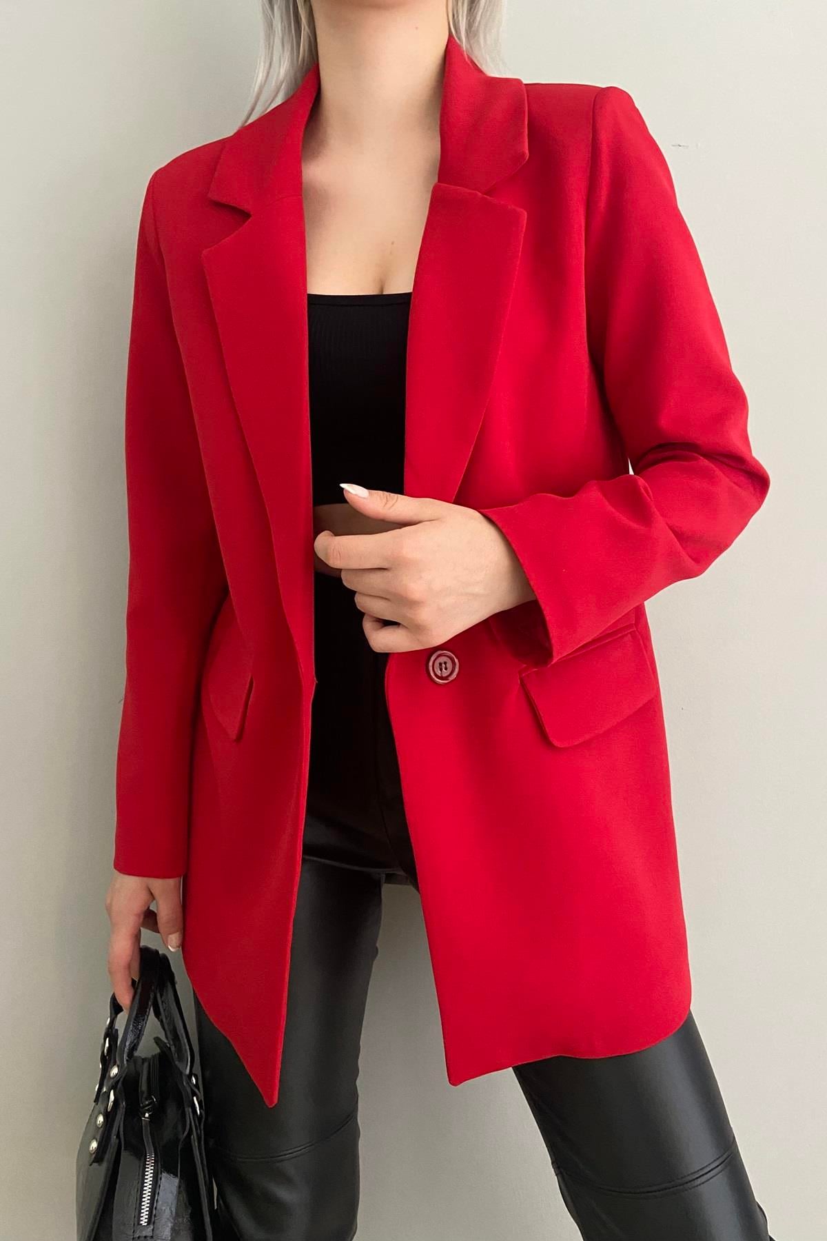 TEK DÜĞME BLAZER CEKET