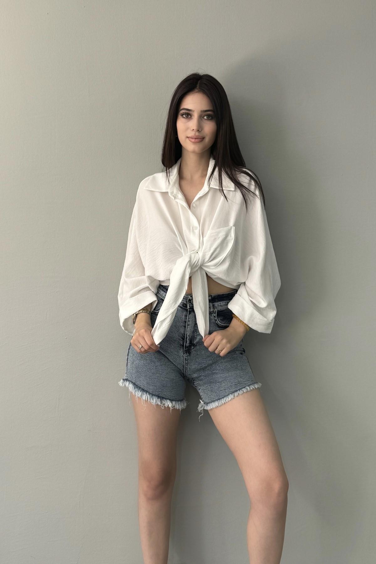 TEK CEP YARASA KOL BLUZ