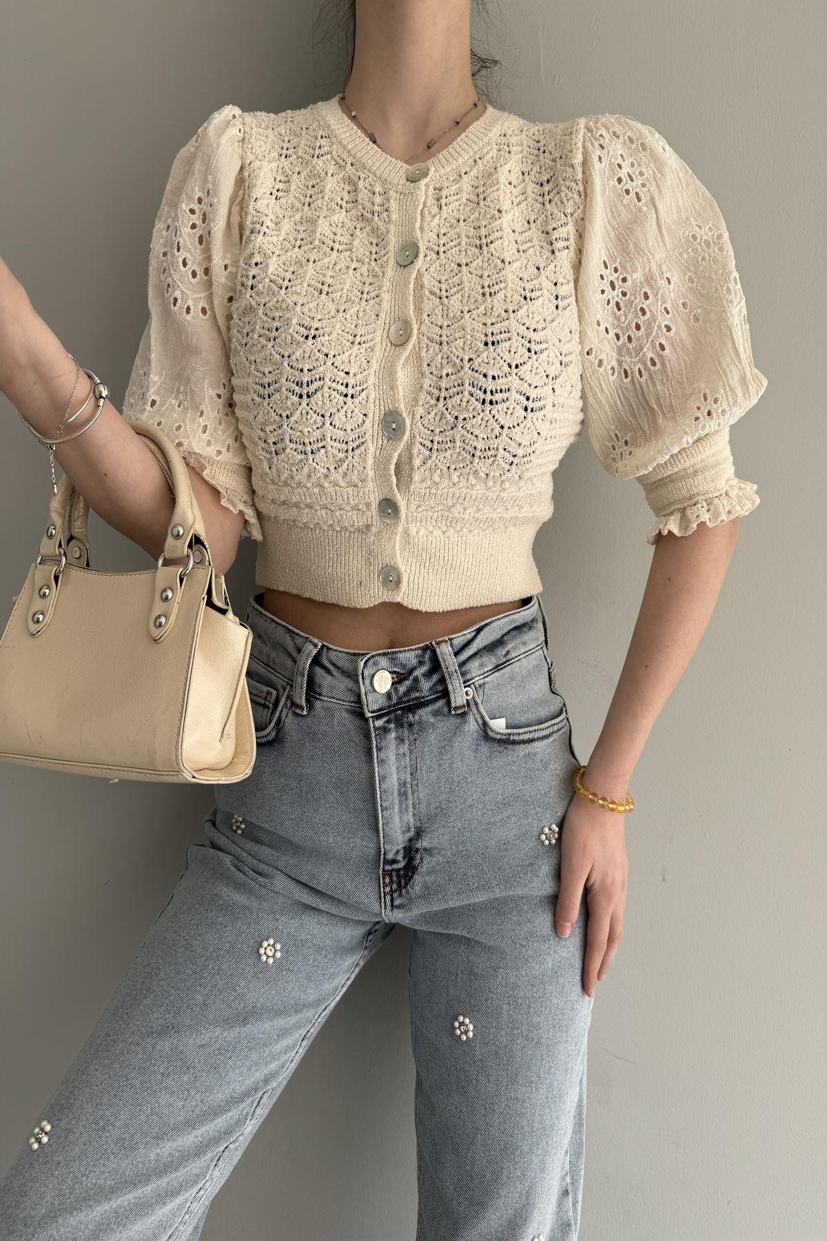 KOLLARI BRODE DETAY CROP HIRKA