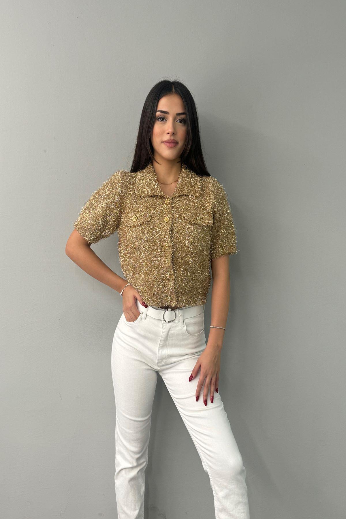 POLO YAKA DÜĞMELİ SİMLİ TRIKO HIRKA