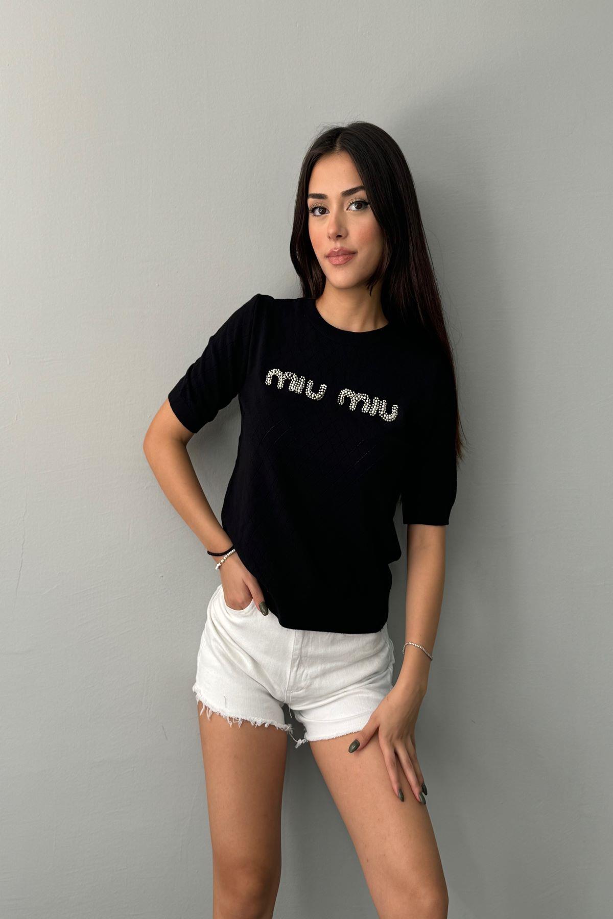 TAŞ DETAYLI AJURLU TRIKO