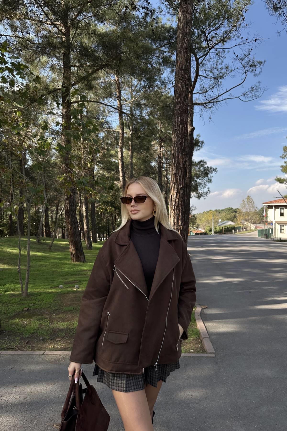 FERMUARLI OVERSİZE MONT