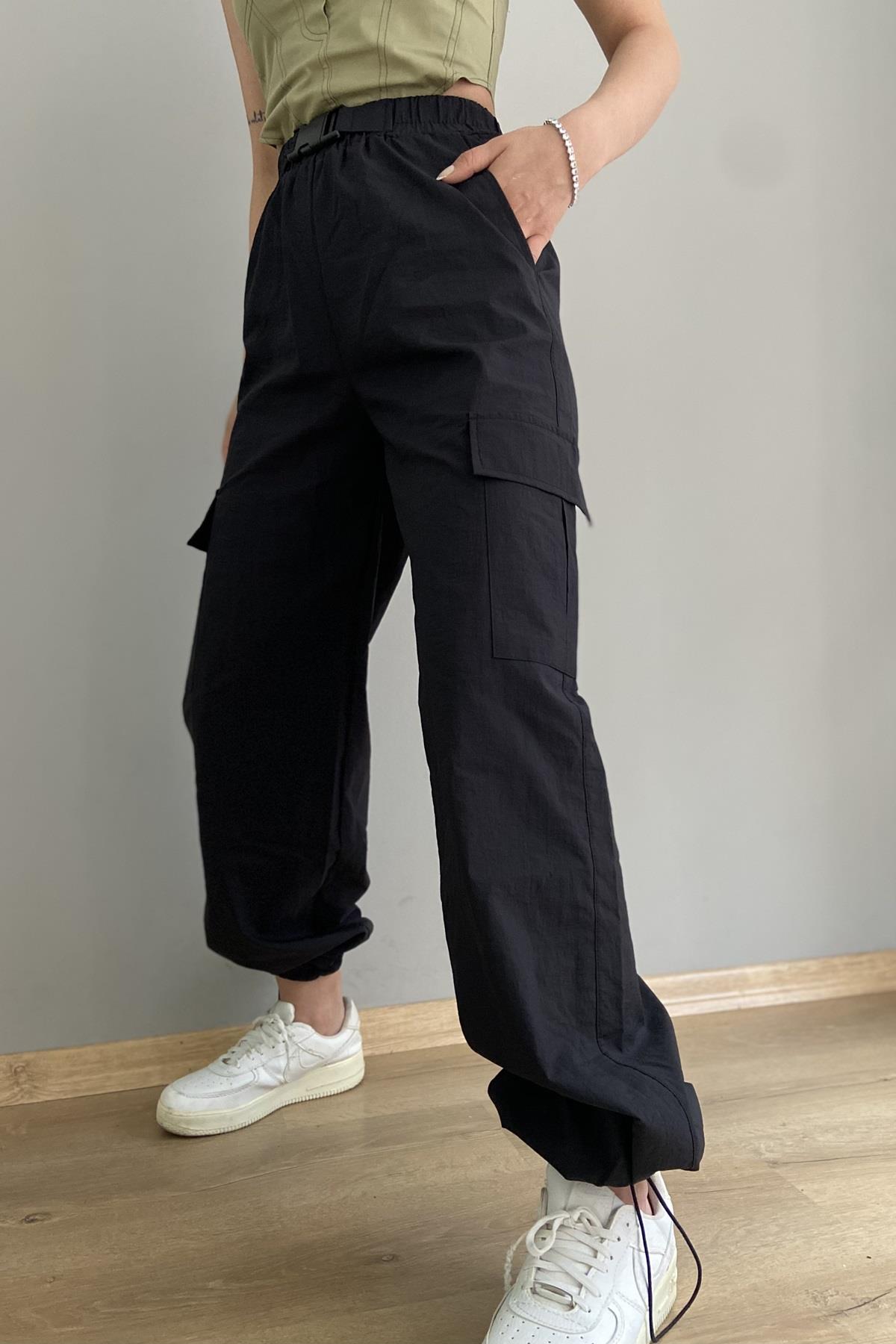 BEL LASTİKLİ KARGO PANTOLON