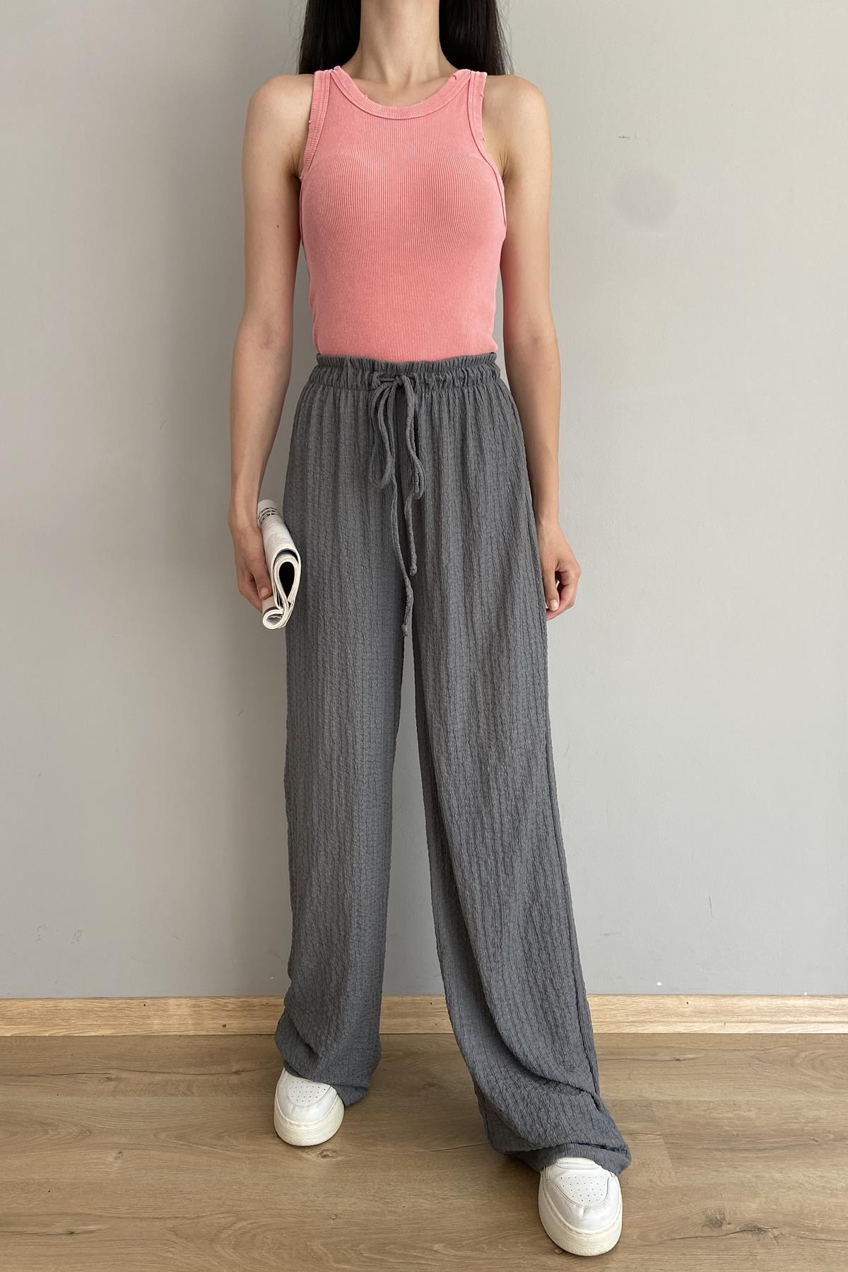 BEL LASTİKLİ PANTALON