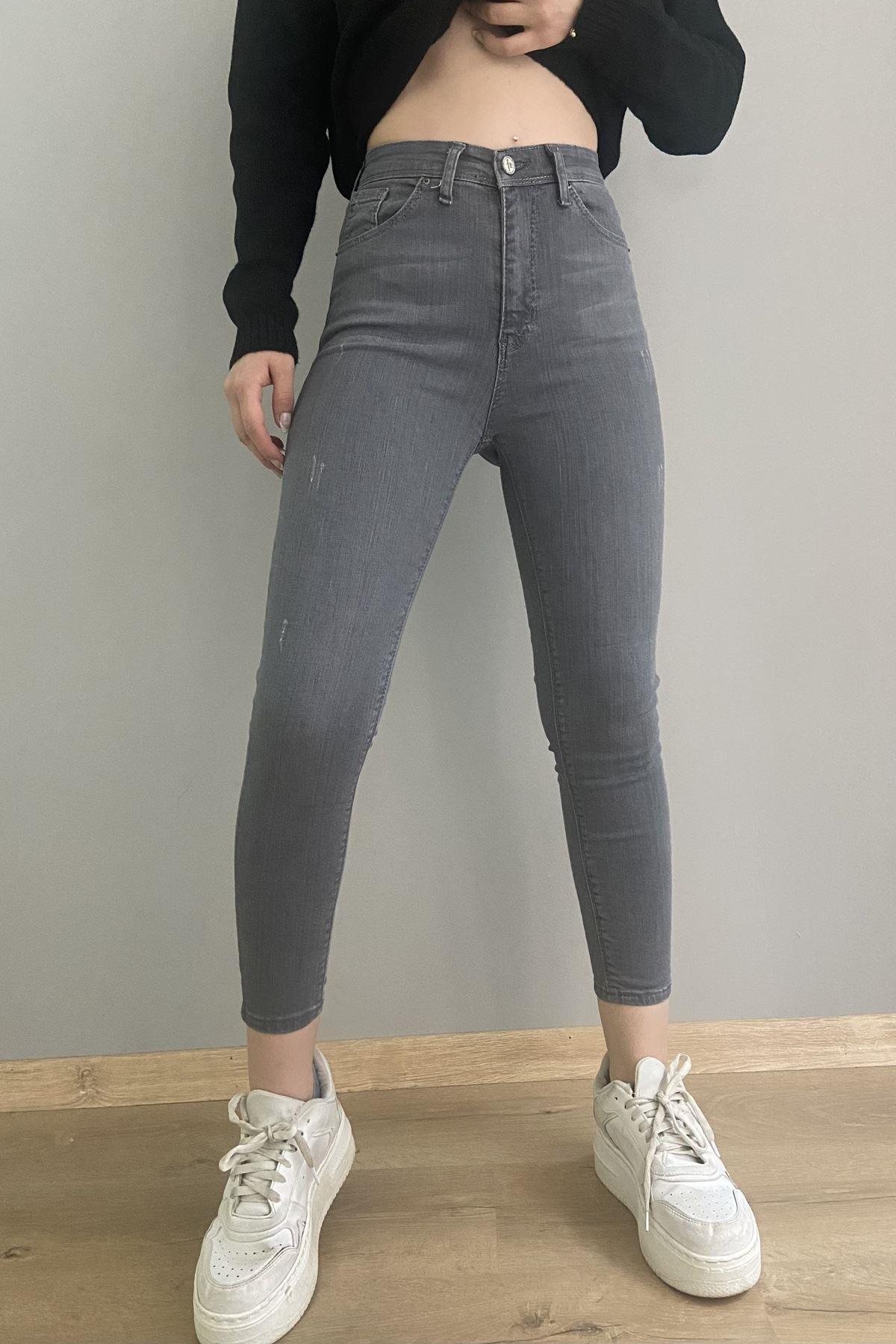 DAR PAÇA LİKRALI KOT PANTOLON