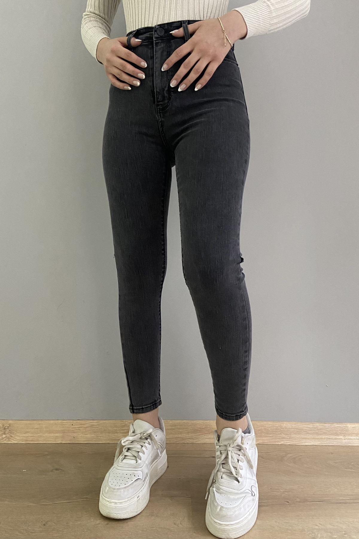 DAR PAÇA LİKRALI KOT PANTOLON