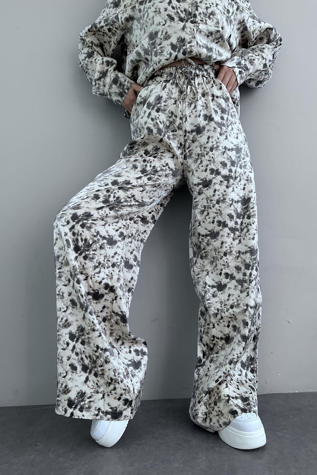 DESENLİ SATEN PANTOLON