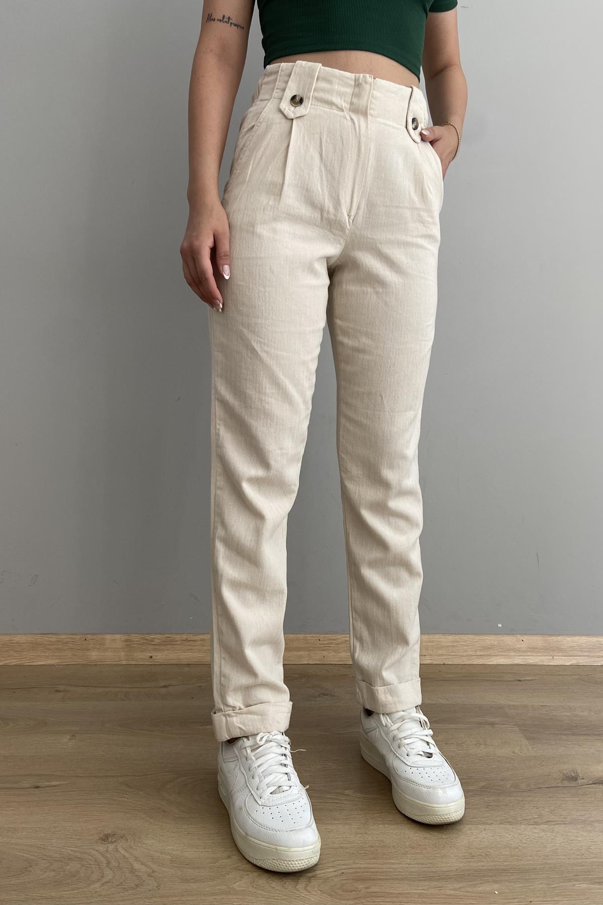 DUBLE PAÇA APOLETLİ PANTALON
