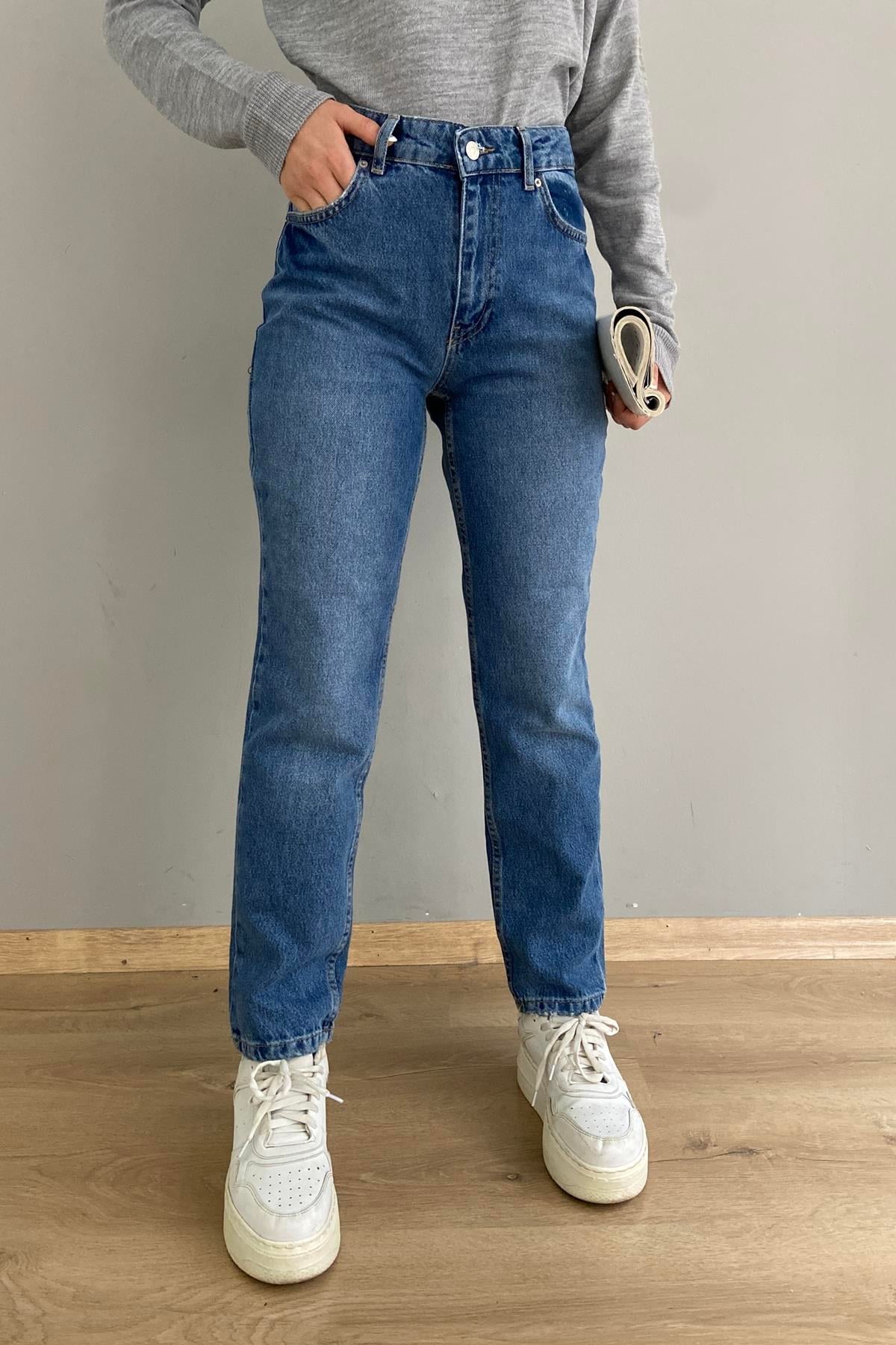 DÜŞÜK BEL MOM PANTOLON