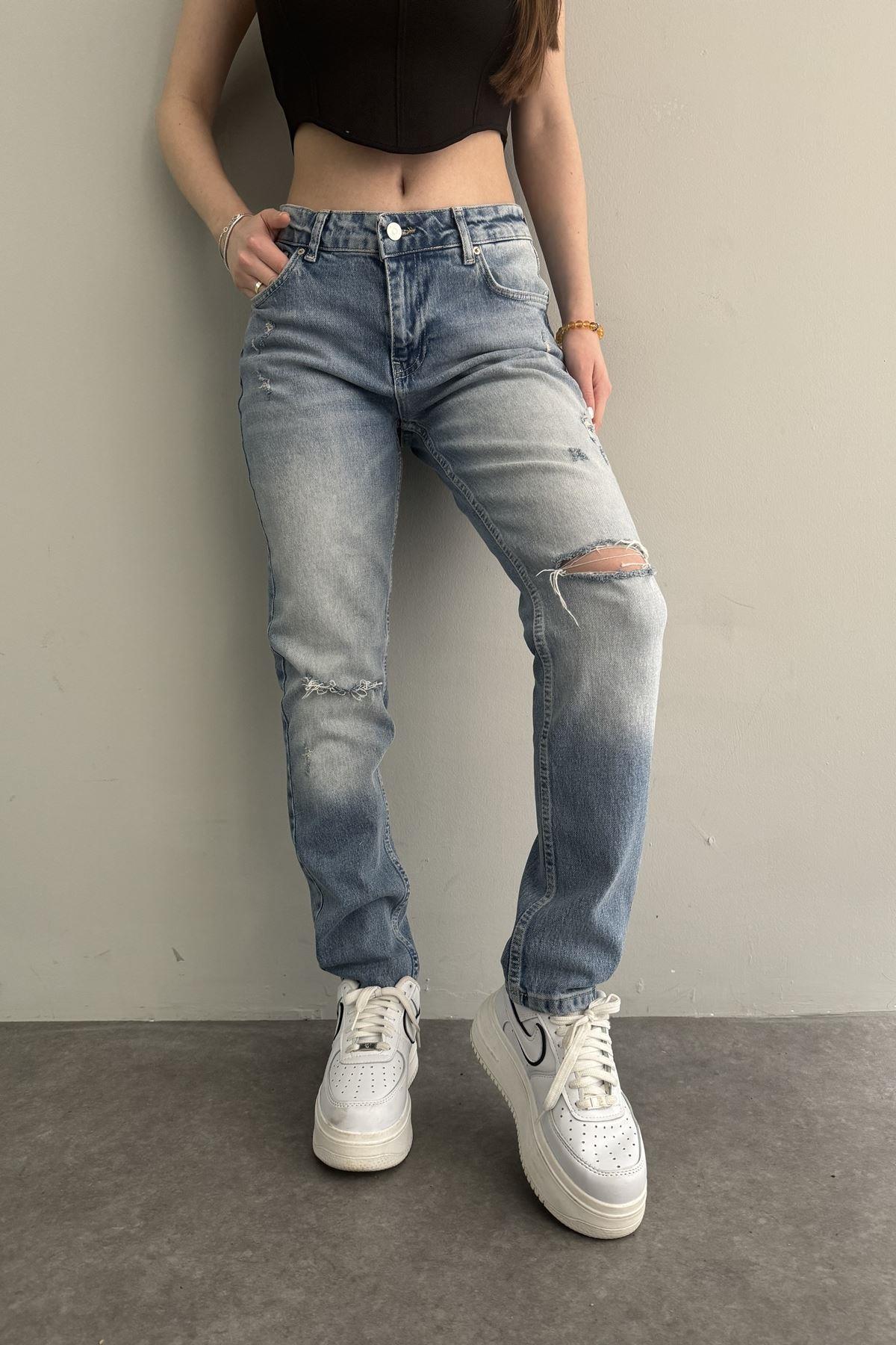 DÜŞÜKBEL COMFORT LİKRA KOT PANTOLON