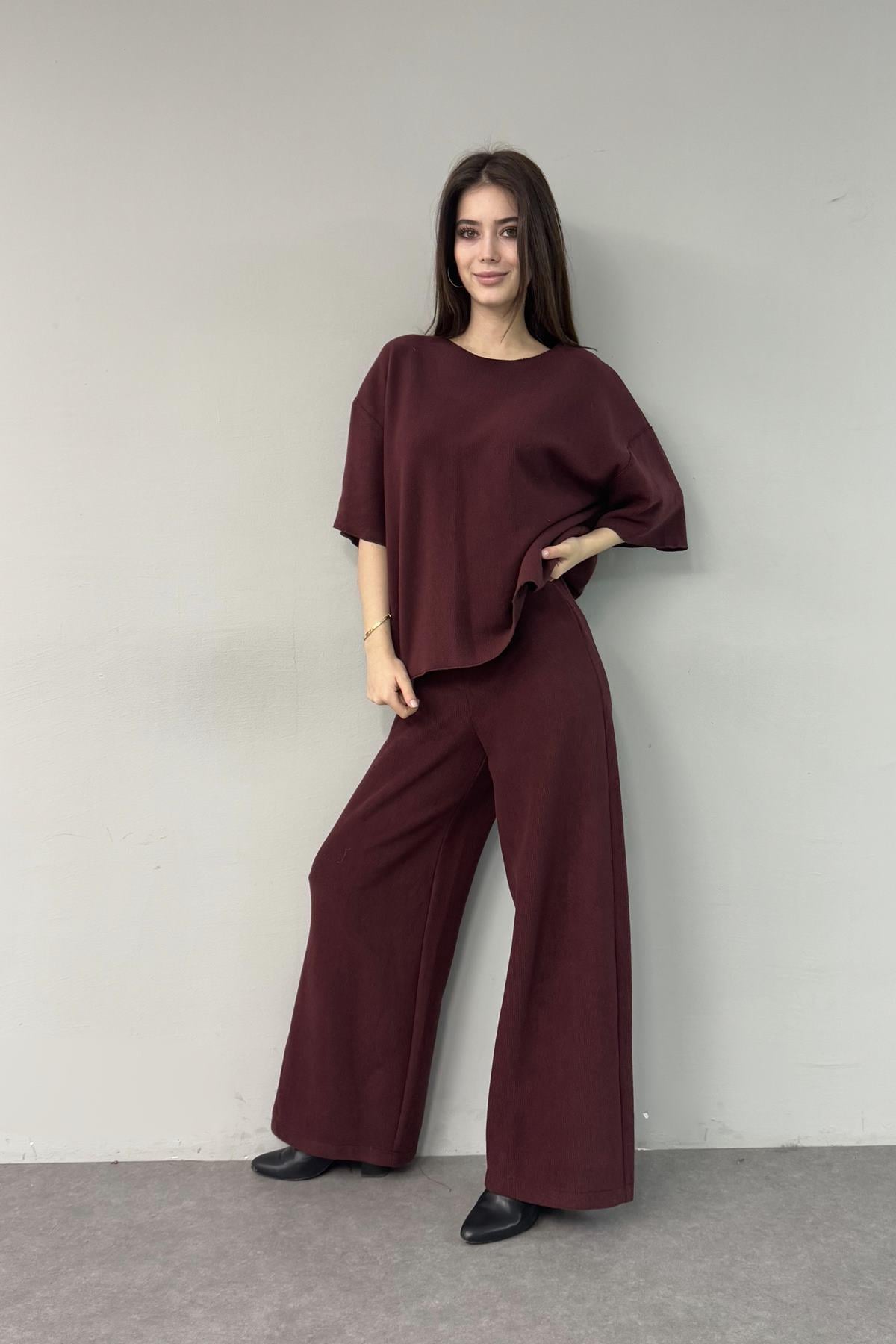 GENİŞ PAÇA FİTİLLİ PANTOLON
