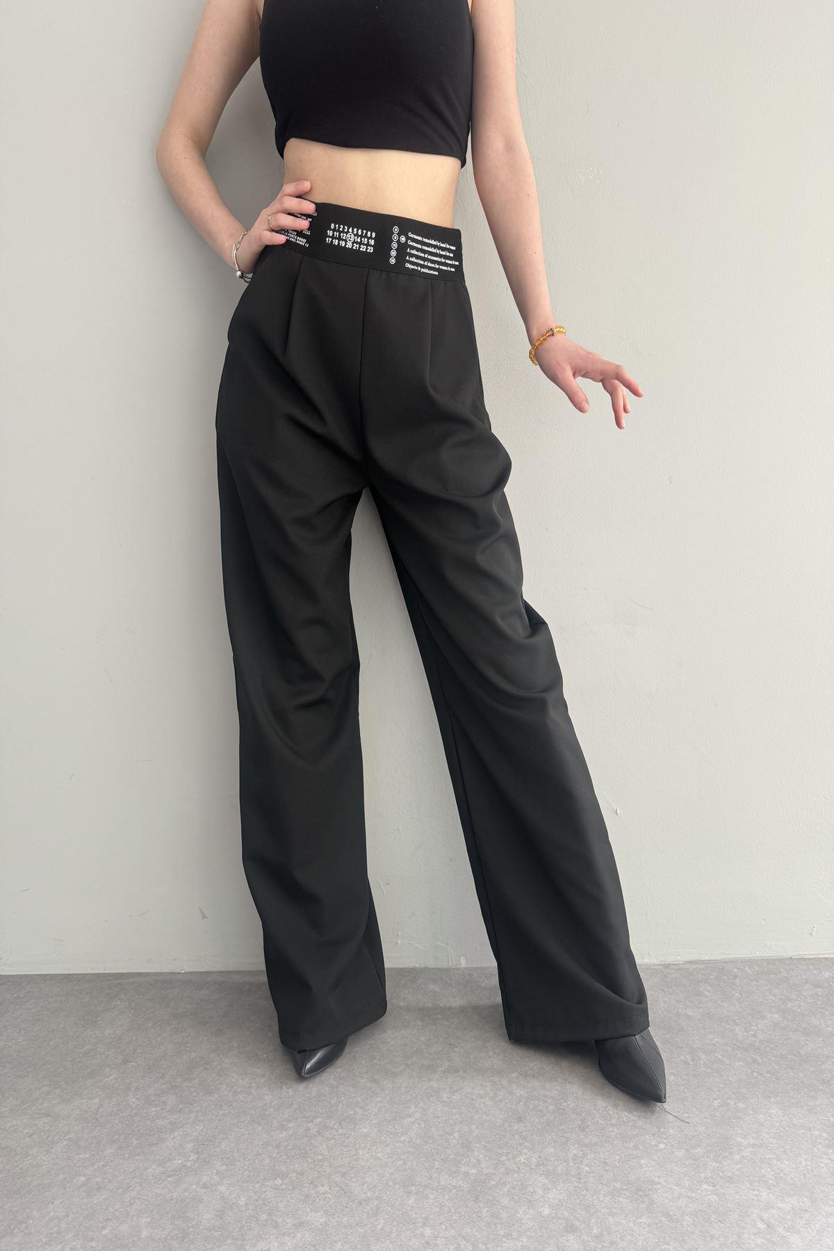 LASTİK DETAY PANTOLON