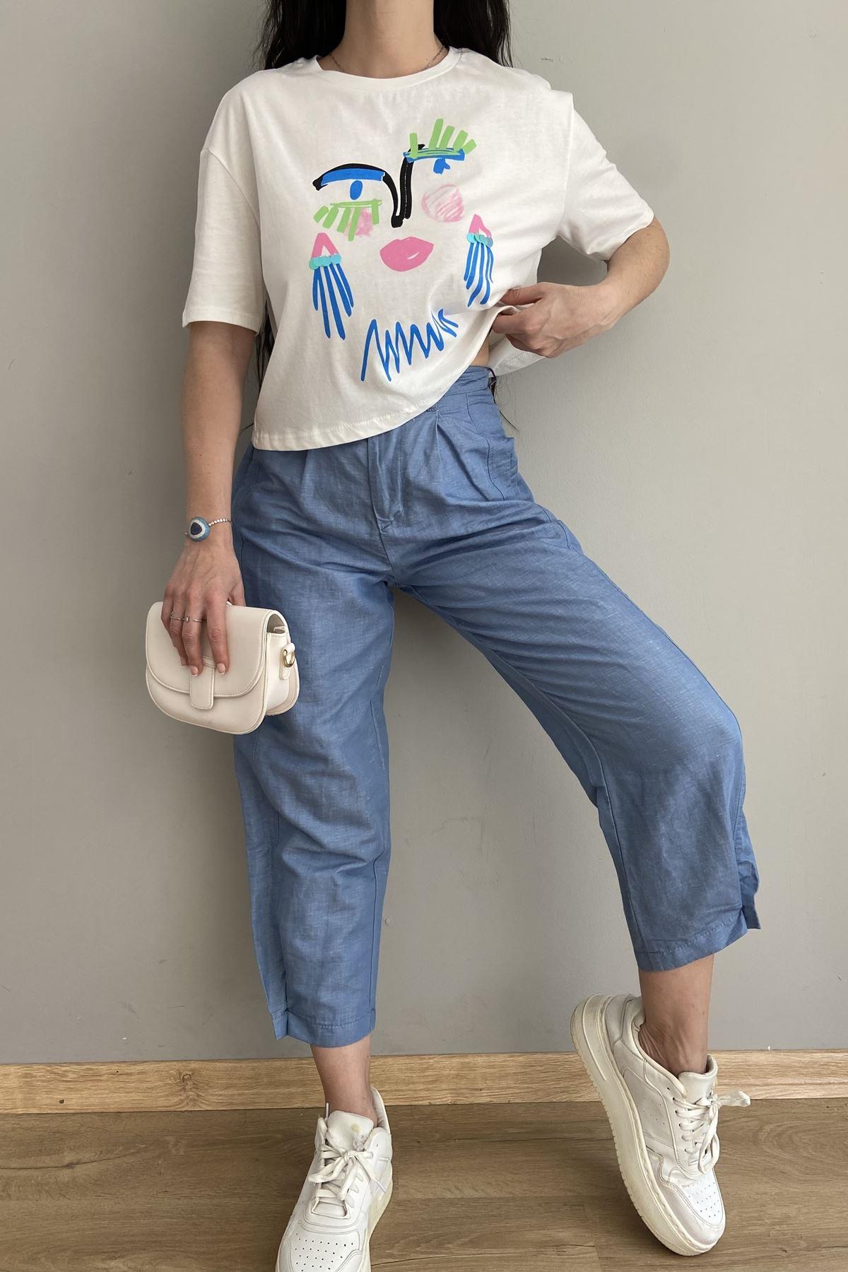 PAÇA DÜĞME DETAY PANTOLON