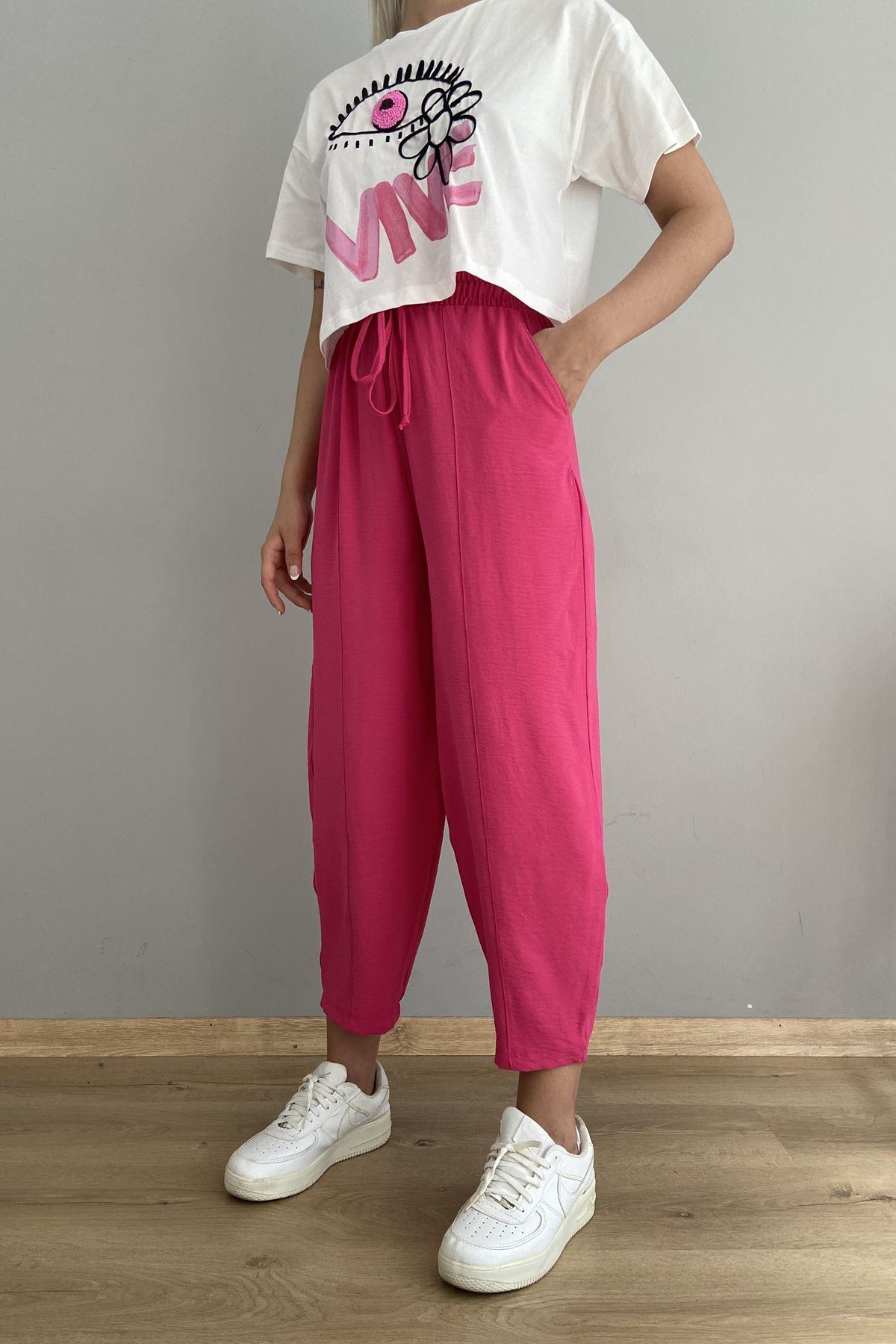 PAÇA PİLELİ BALON PANTOLON