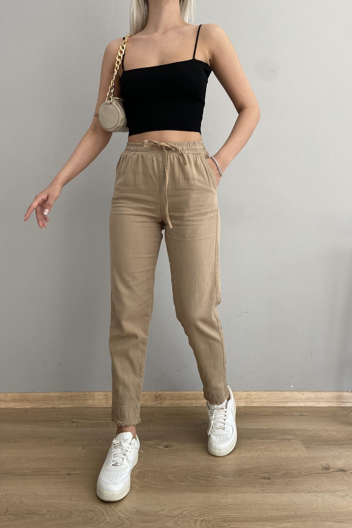 PAÇA PÜSKÜL DETAY PANTOLON
