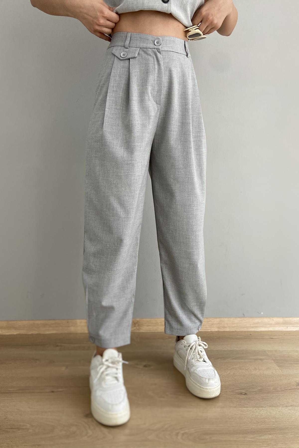 PİLE DETAYLI PANTOLON