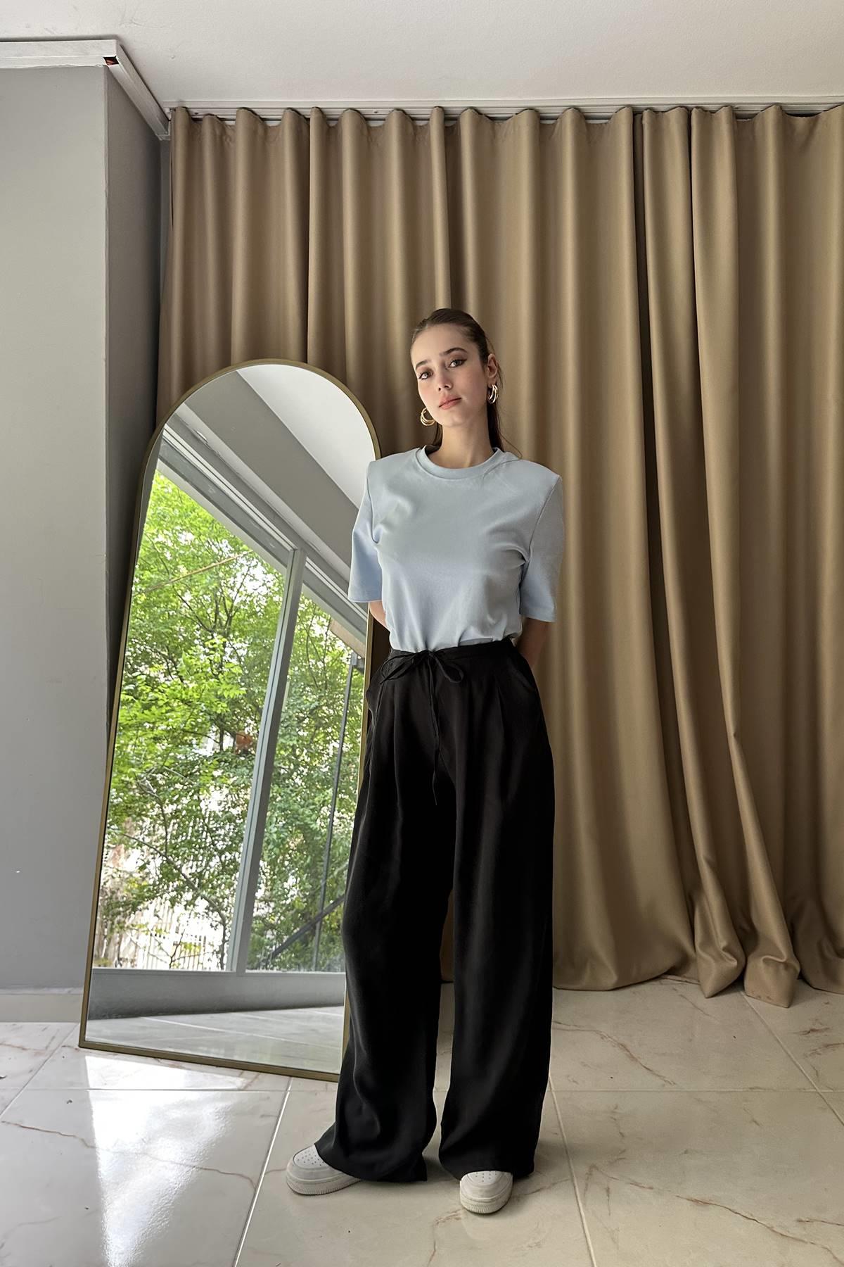PİLELİ TENCEL PANTOLON