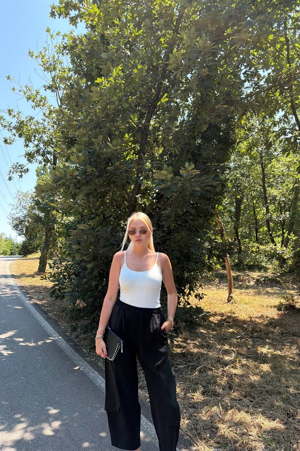 TENCEL GARNİLİ KARGO PANTOLON