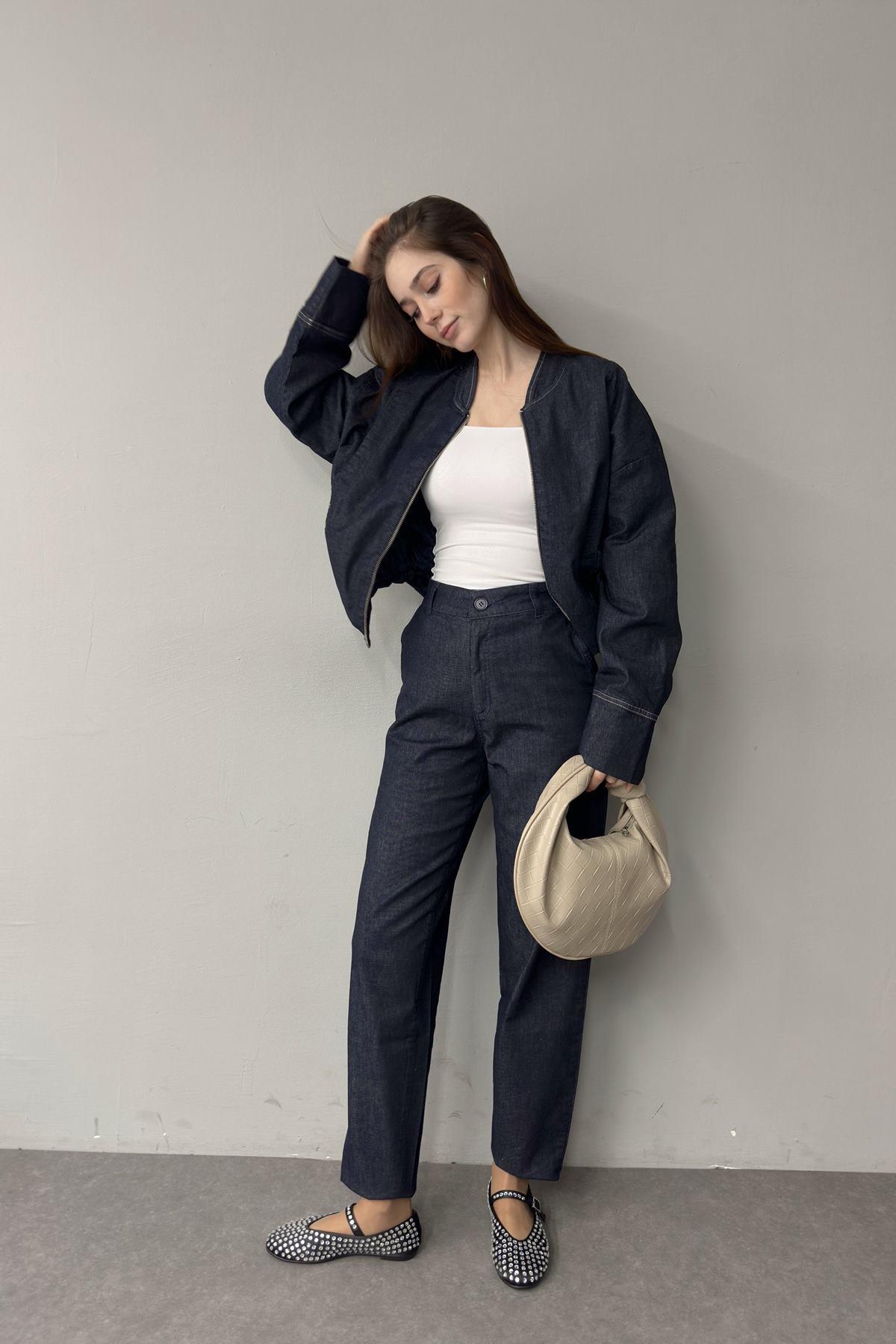 YANDAN CEPLİ KOT PANTOLON