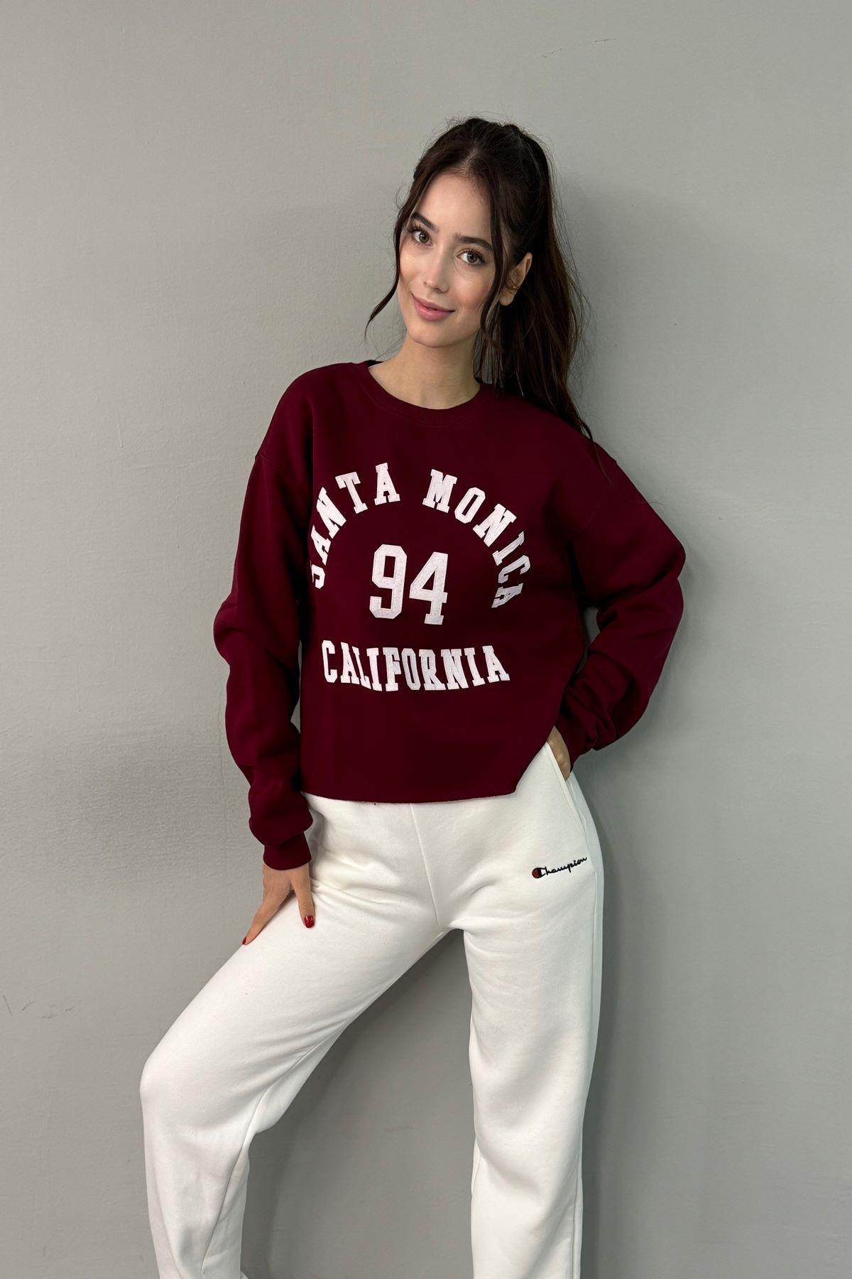 BASKI DETAY SWEATSHIRT
